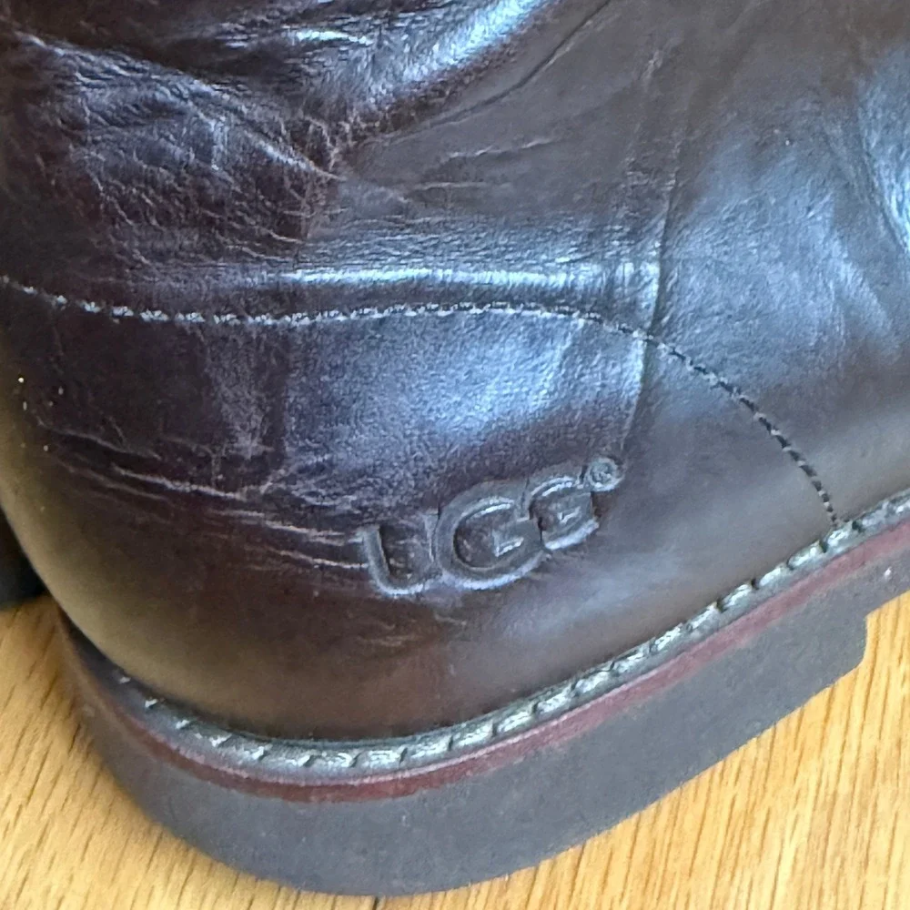 UGG‎ Leather Rugged Academia Outdoors Hiking Chukka Boots 7 Brown